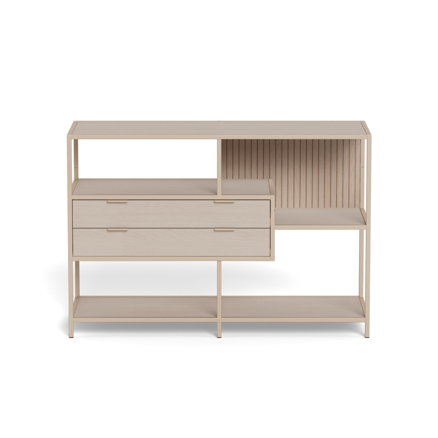 Βιβλιοθήκη SARON 114x78 cm γκρι