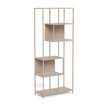 Βιβλιοθήκη SARON 77x185 cm γκρι