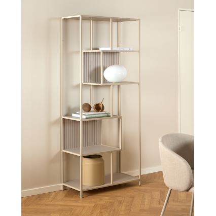 Βιβλιοθήκη SARON 77x185 cm γκρι