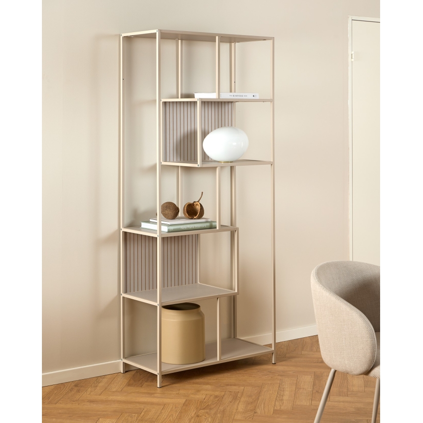 Βιβλιοθήκη SARON 77x185 cm γκρι