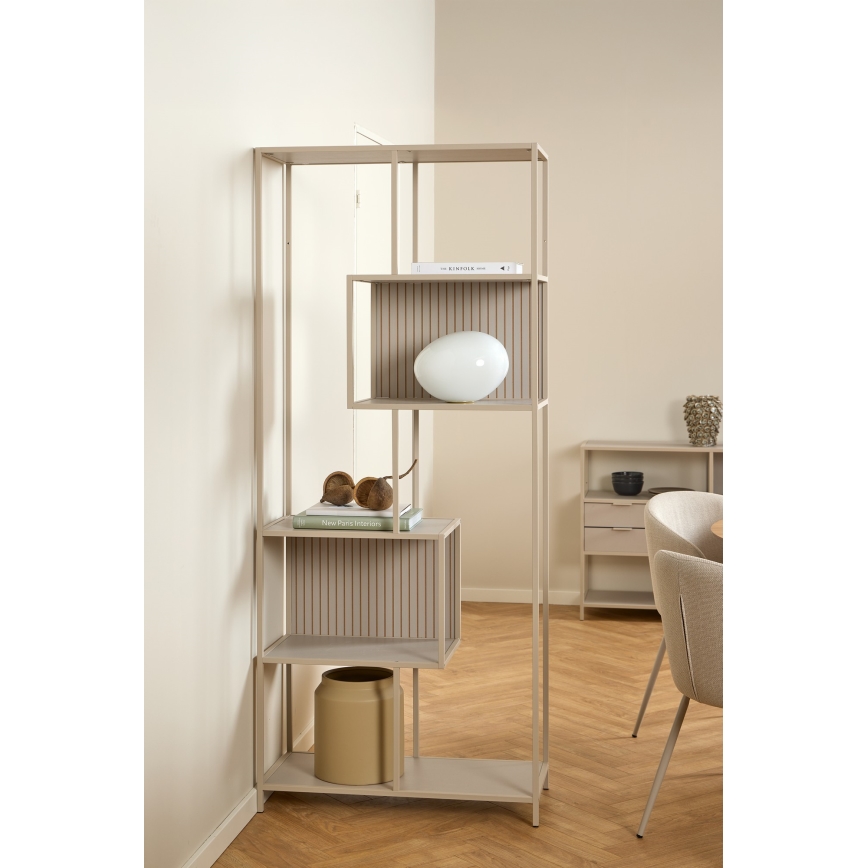 Βιβλιοθήκη SARON 77x185 cm γκρι