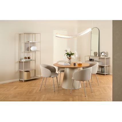 Βιβλιοθήκη SARON 77x185 cm γκρι