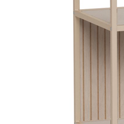 Βιβλιοθήκη SARON 77x185 cm γκρι