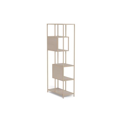 Βιβλιοθήκη SARON 77x185 cm γκρι