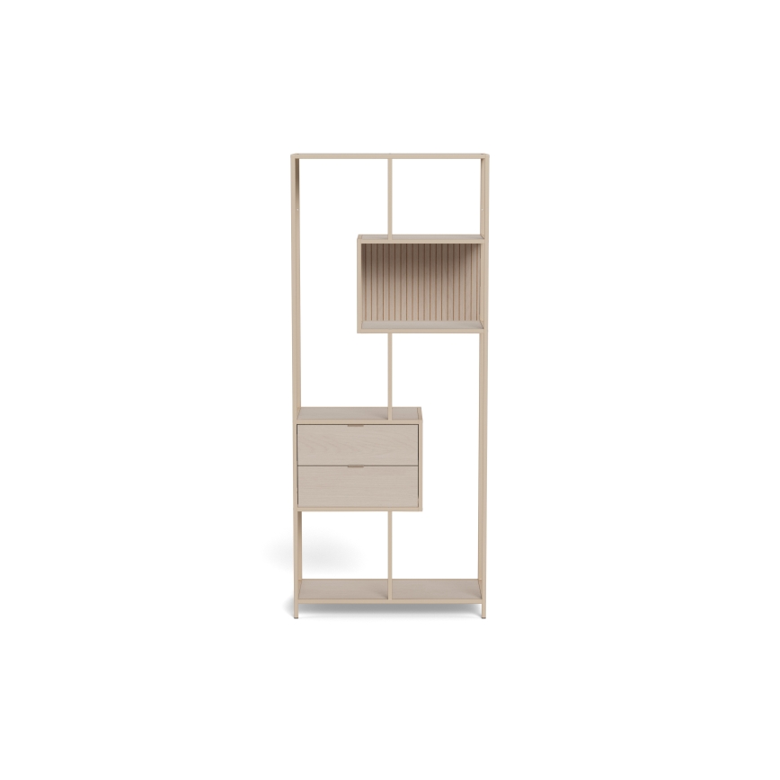 Βιβλιοθήκη SARON 77x185 cm γκρι