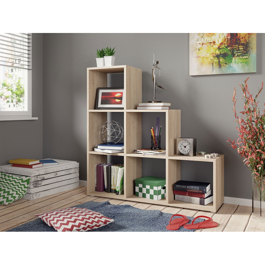 Βιβλιοθήκη TRIO 108x105 cm sonoma δρυς
