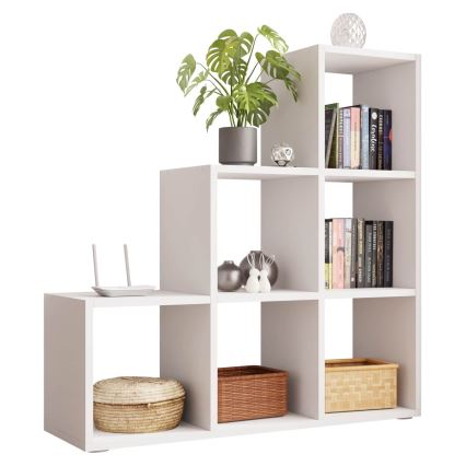 Βιβλιοθήκη TRIO 108x105 εκ. λευκή