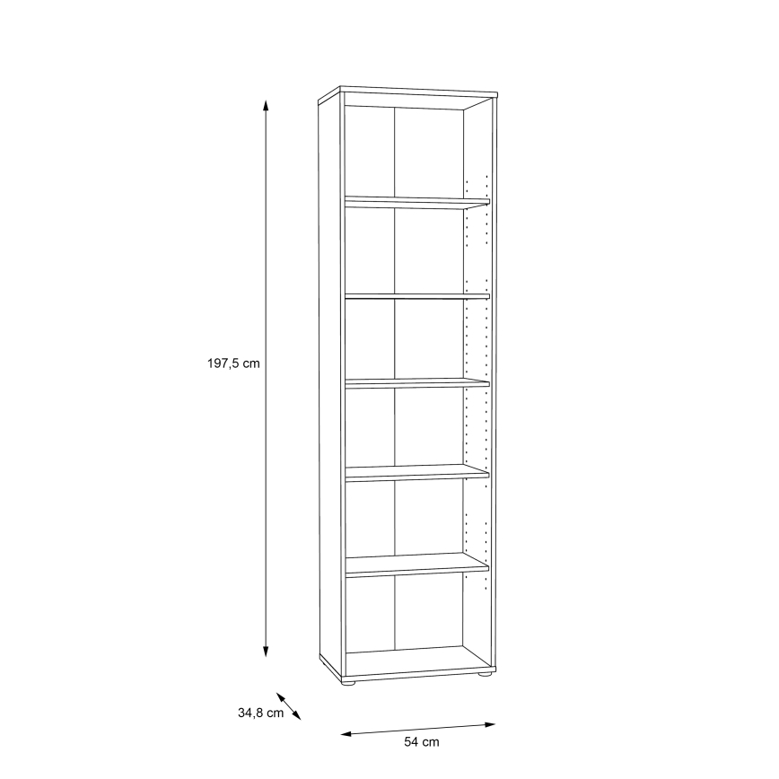 Βιβλιοθήκη URAN Artisan δρυός