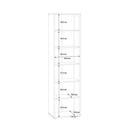 Βιβλιοθήκη URAN λευκή