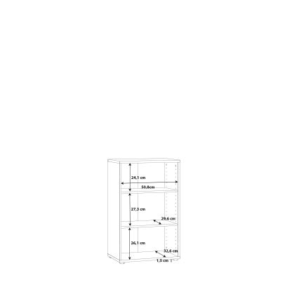 Βιβλιοθήκη URAN λευκή