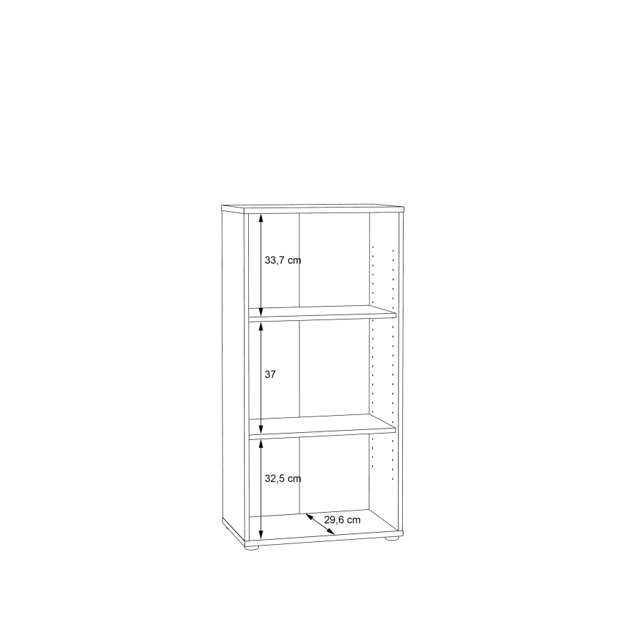 Βιβλιοθήκη URAN σε απόχρωση artisan δρυός