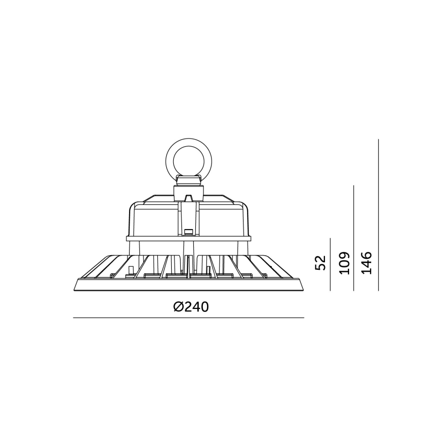 Βιομηχανικό φωτιστικό οροφής LED RIO PRO HIGHBAY LED/100W/230V 4000K IP65