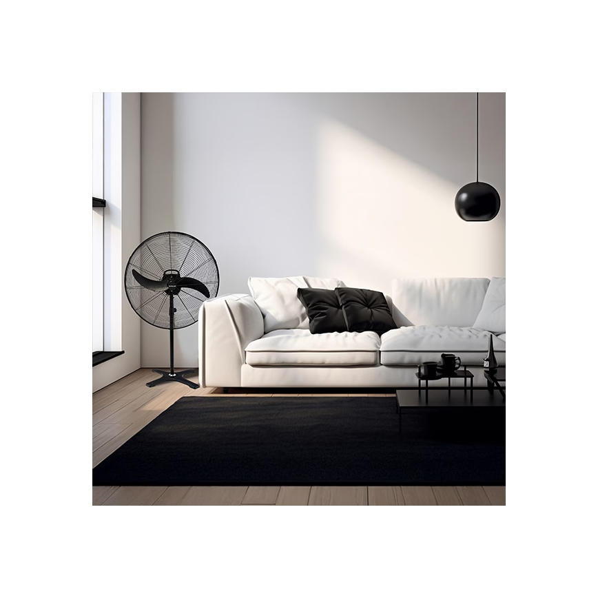 Βιομηχανικός επιδαπέδιος ανεμιστήρας 115W/230V, διάμ. 66 cm, μαύρος