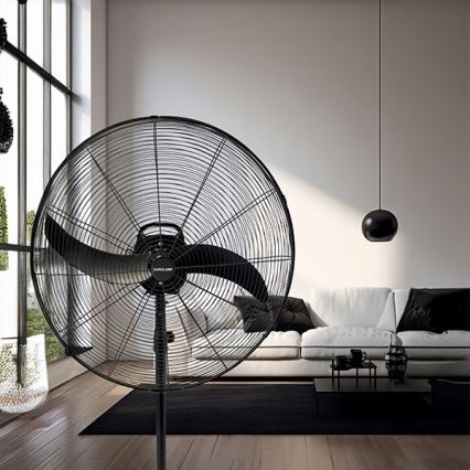 Βιομηχανικός επιδαπέδιος ανεμιστήρας 115W/230V, διάμ. 66 cm, μαύρος