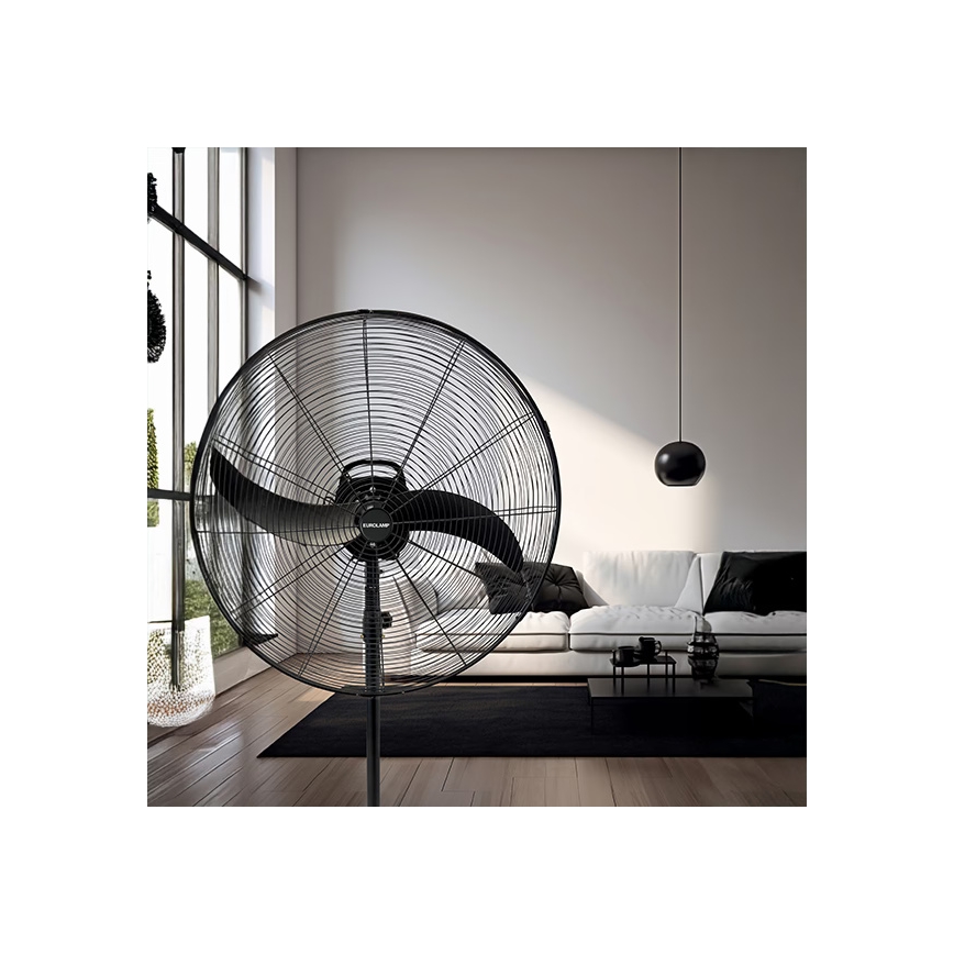 Βιομηχανικός επιδαπέδιος ανεμιστήρας 115W/230V, διάμ. 66 cm, μαύρος
