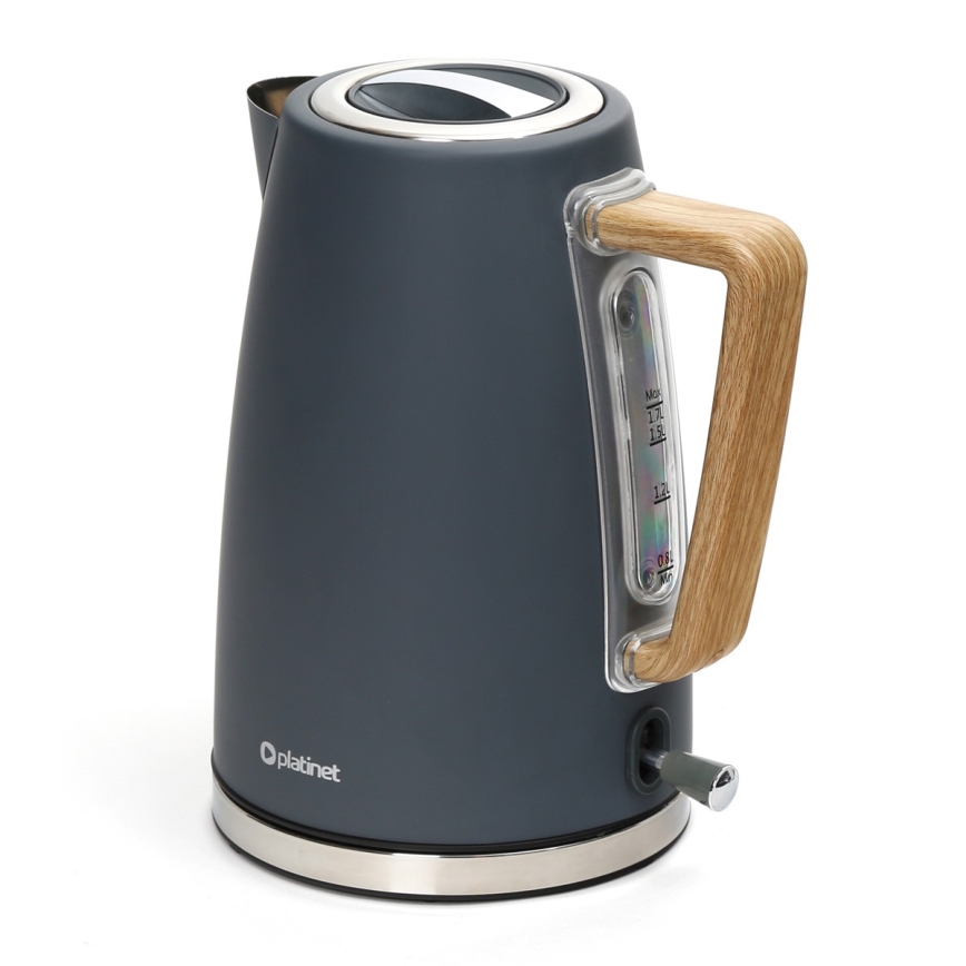 Βραστήρας 1,7 l 2400W/230V ανοξείδωτο ατσάλι/γκρι