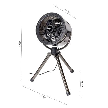 Βάση ανεμιστήρα TRIPOD 40W/230V μαύρο