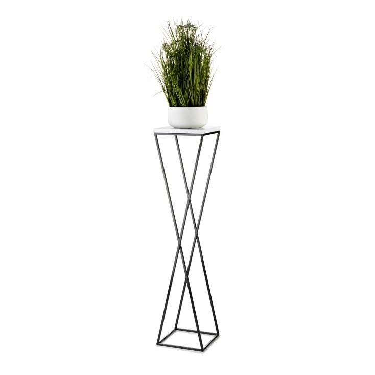 Βάση για λουλούδια LOFT 100x24 εκ. μαύρο/λευκό