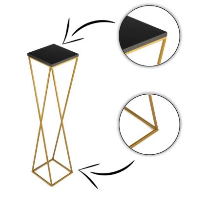 Βάση για λουλούδια LOFT 100x24 εκ. χρυσό/μαύρο