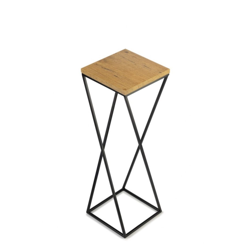 Βάση για λουλούδια LOFT 70x24 εκ. μαύρο/καφέ