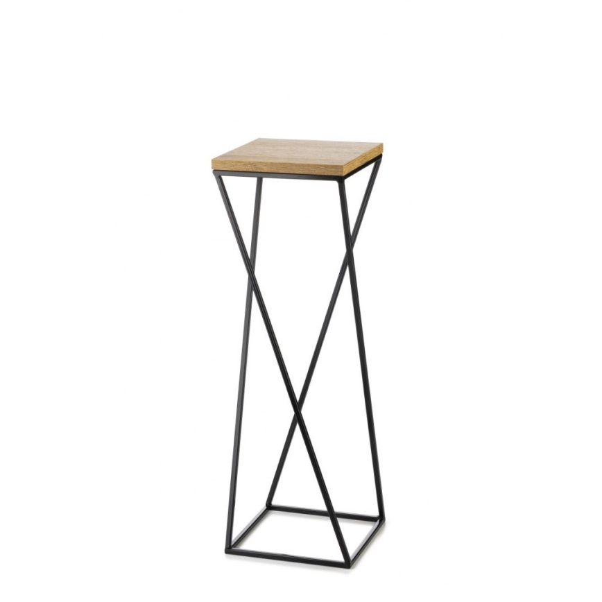 Βάση για λουλούδια LOFT 70x24 εκ. μαύρο/καφέ