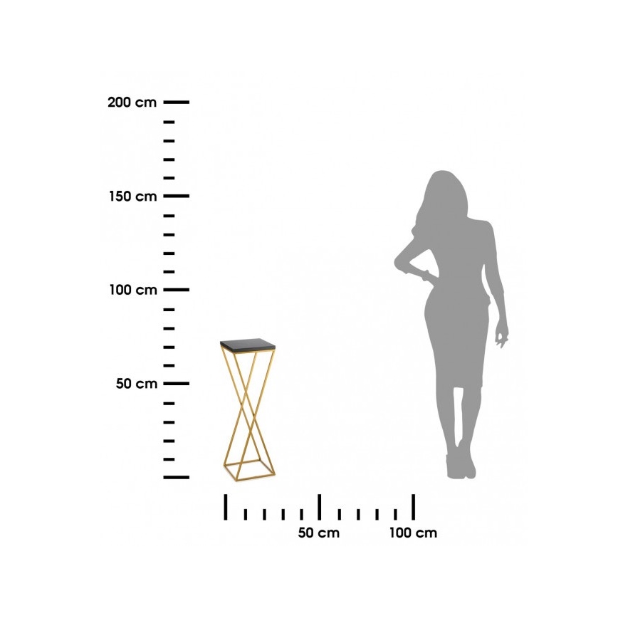 Βάση για λουλούδια LOFT 70x24 εκ. χρυσή/μαύρη
