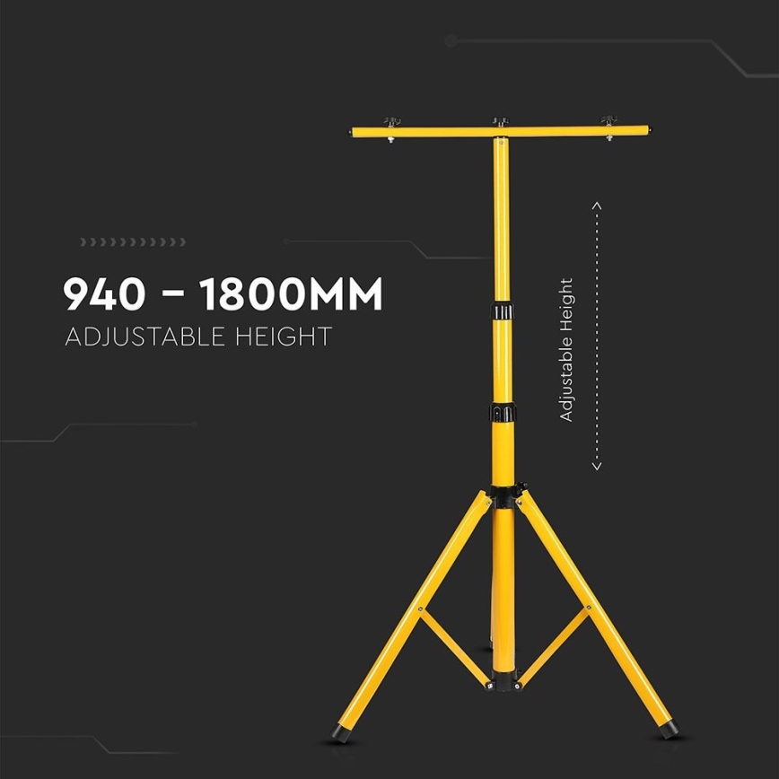 Βάση προβολέα 180 cm κίτρινο