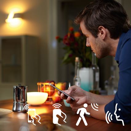 Βασικό σετ Philips Hue STARTER KIT WHITE 3xE27/9W 2700K + μια συσκευή προς σύνδεση