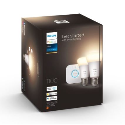 Βασικό σετ Philips Hue WHITE 2xE27/9,5W 2700K + συσκευή διασύνδεσης