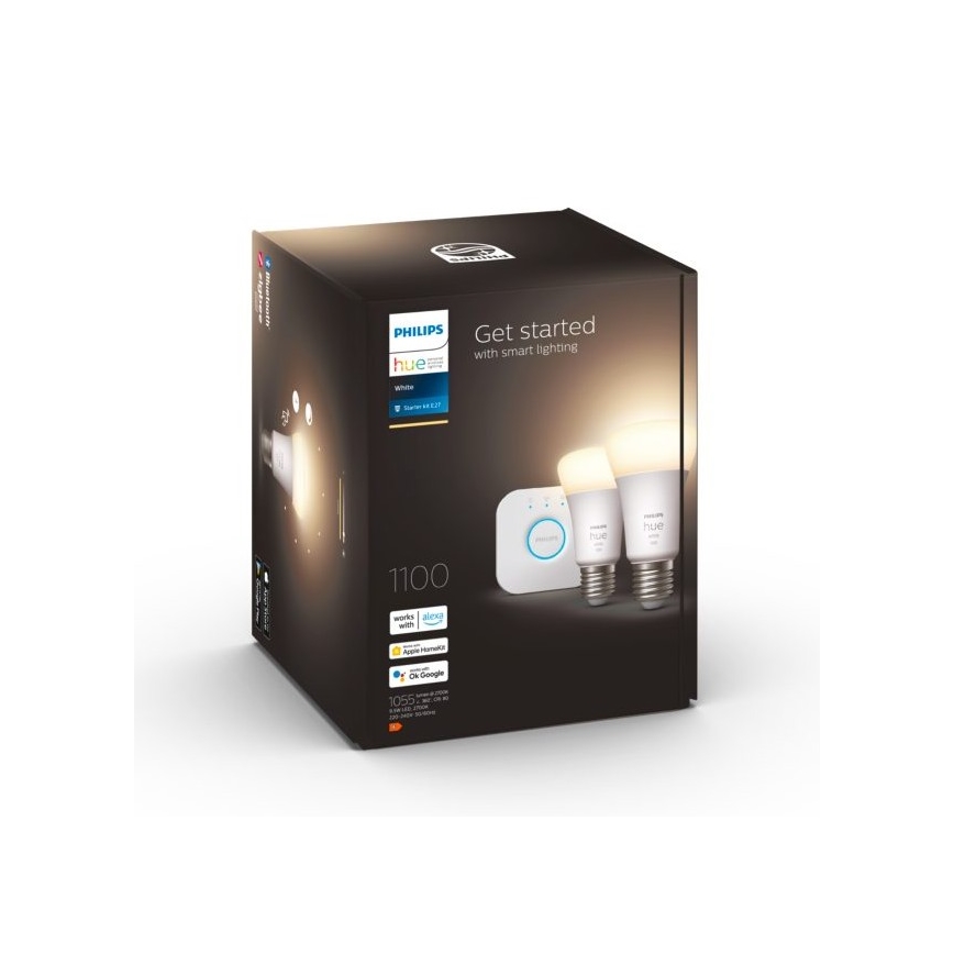 Βασικό σετ Philips Hue WHITE 2xE27/9,5W 2700K + συσκευή διασύνδεσης