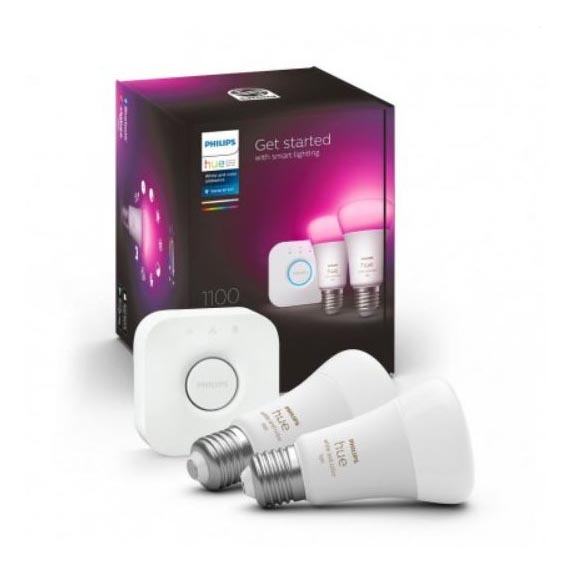 Βασικό σετ Philips Hue WHITE AND COLOR AMBIANCE 2xE27/9W/230V 2000-6500K + συσκευή διασύνδεσης