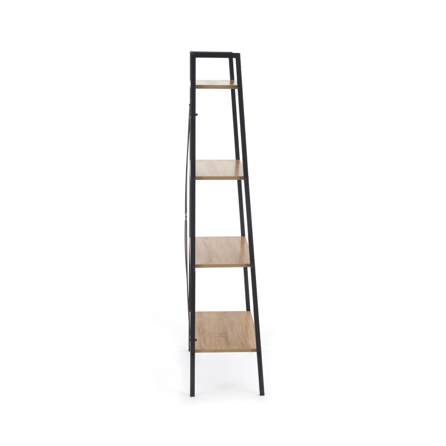 Βιβλιοθήκη NARVIK 148x60 cm μαύρο/δρυς sonoma