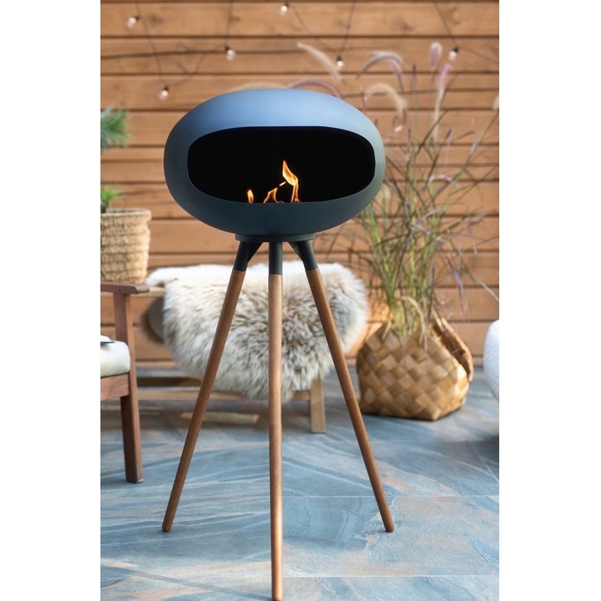 Βιοτζάκι TOKIO 45x100 cm 2kW μαύρο