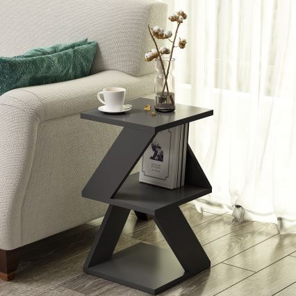 Βοηθητικό τραπεζάκι ALBENI 50x30 cm ανθρακί