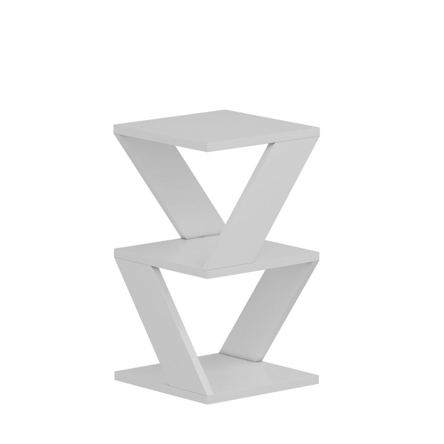 Βοηθητικό τραπεζάκι ALBENI 50x30 cm λευκό