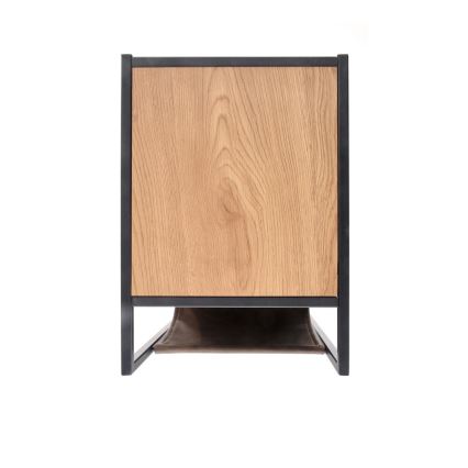 Βοηθητικό τραπεζάκι COMPACT 65x47 cm μαύρο/καφέ