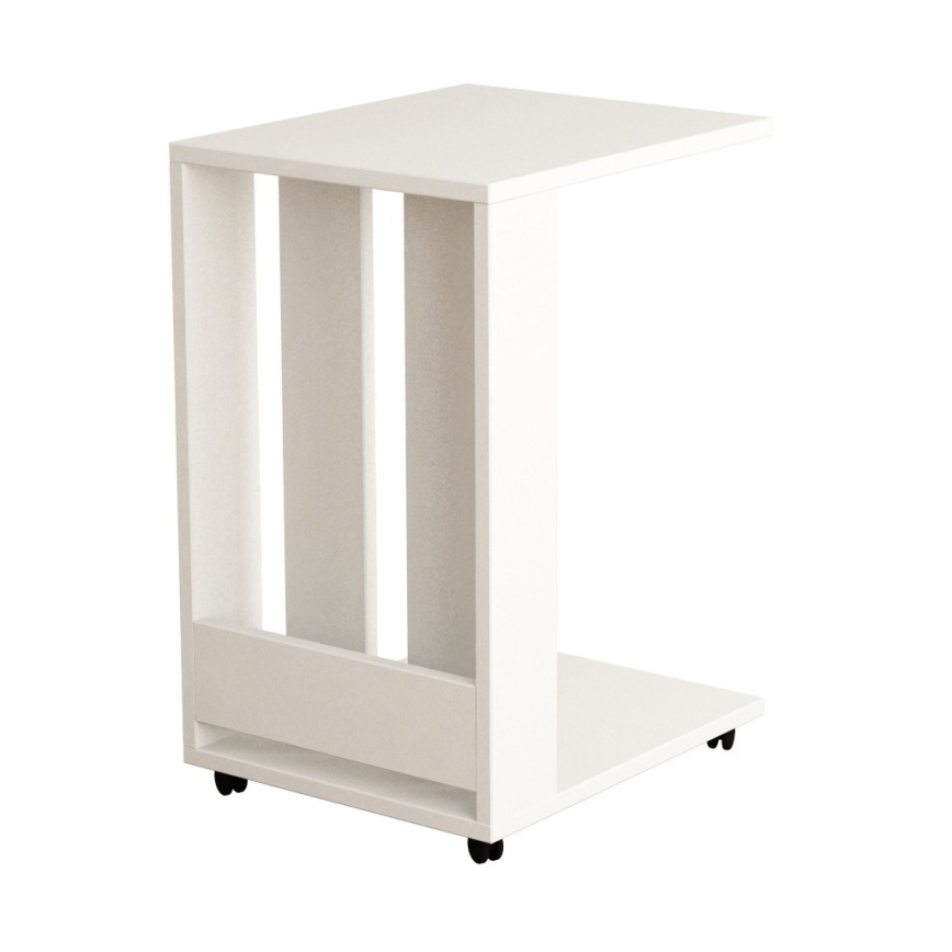 Βοηθητικό τραπεζάκι EDI 60x37 cm λευκό