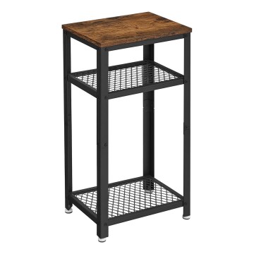 Βοηθητικό τραπεζάκι ELDUR καφέ/μαύρο