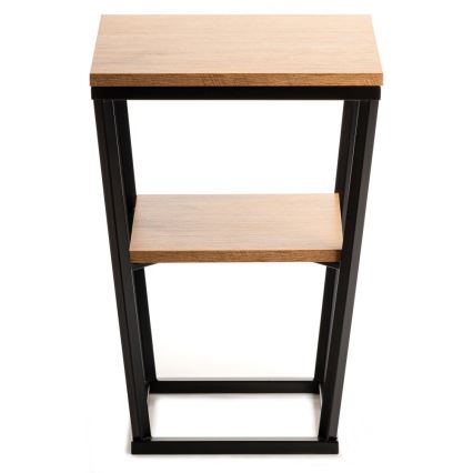 Βοηθητικό τραπεζάκι EXPAND 57x40 cm μαύρο/καφέ