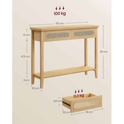 Βοηθητικό τραπεζάκι FALKO σε καφέ