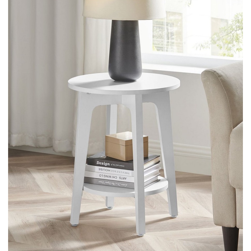 Βοηθητικό τραπεζάκι KAEL λευκό