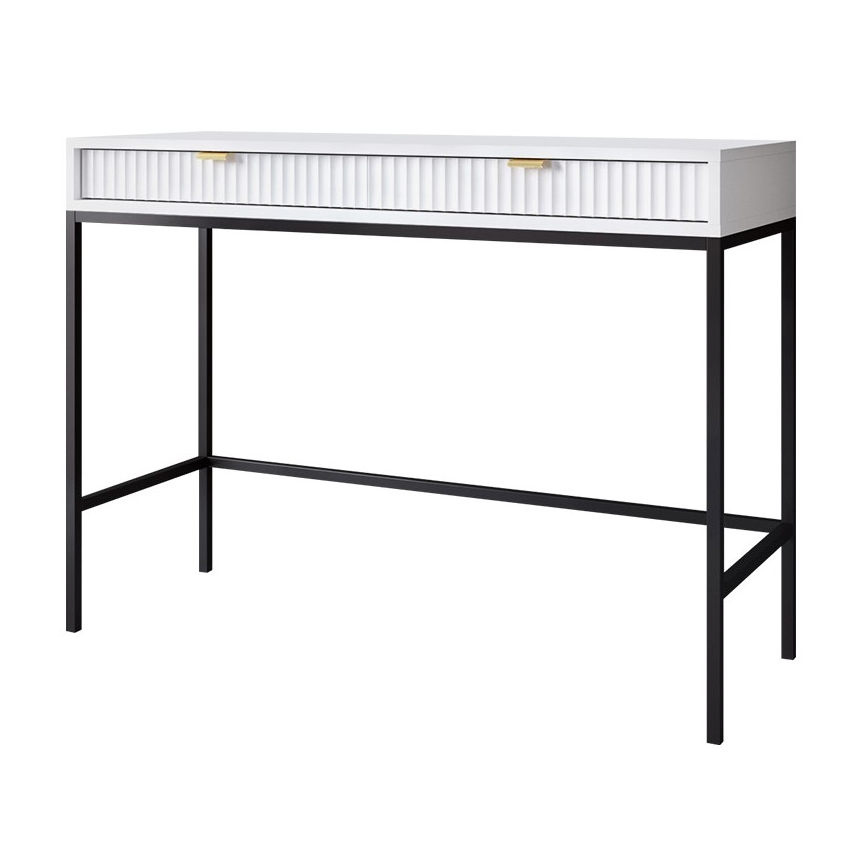 Βοηθητικό τραπεζάκι NOVA 77x104 cm λευκό/μαύρο