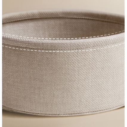 Βοηθητικό τραπεζάκι με ενσωματωμένες πρίζες ρεύματος και θύρες USB NOIRA, μπεζ/λευκό