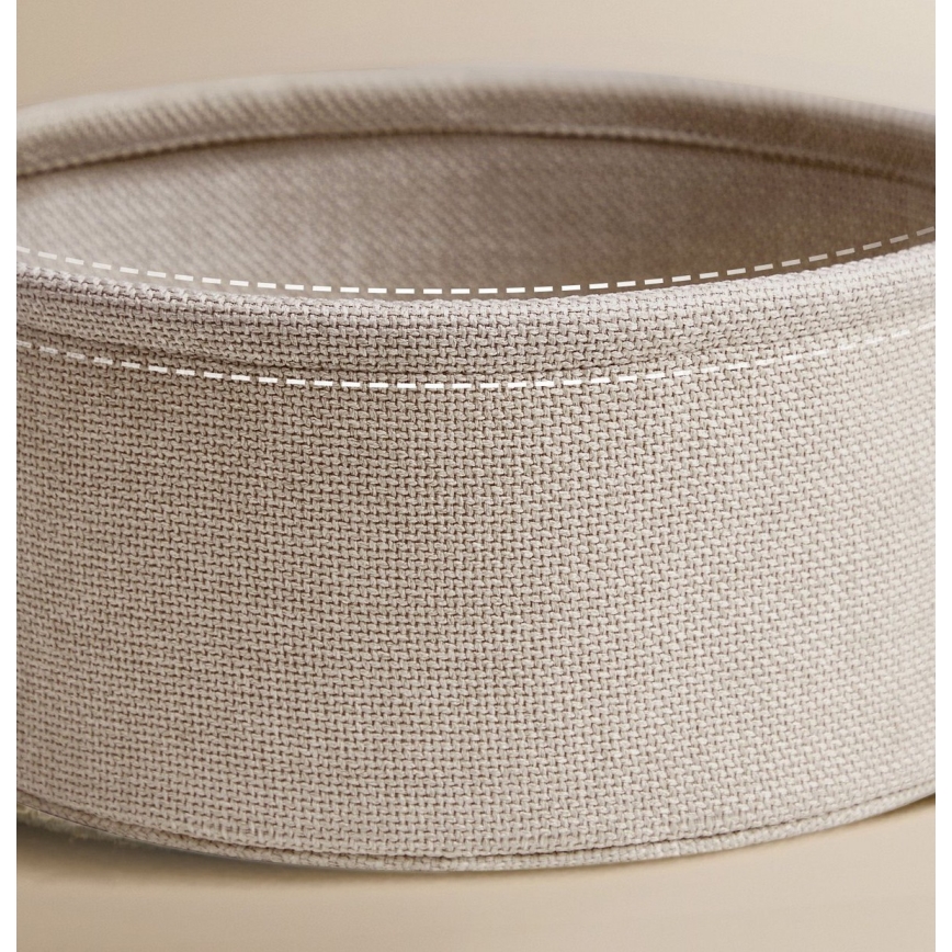 Βοηθητικό τραπεζάκι με ενσωματωμένες πρίζες ρεύματος και θύρες USB NOIRA, μπεζ/λευκό