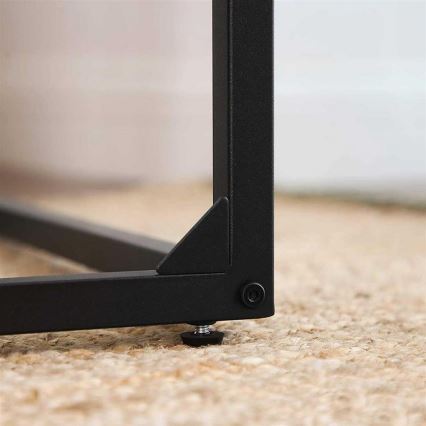 Βοηθητικό τραπέζι ELDUR καφέ/μαύρο