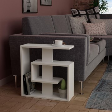Βοηθητικό Τραπεζάκι SALY 57x55 cm λευκό