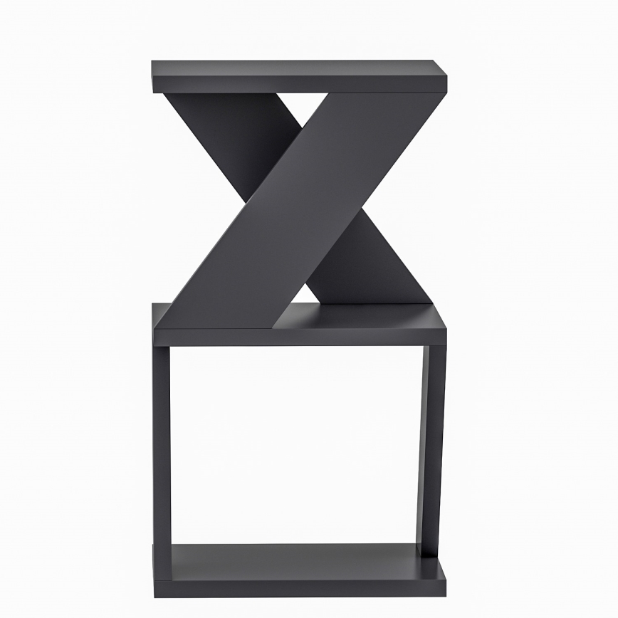 Βοηθητικό τραπεζάκι ALBENI 50x30 cm ανθρακί