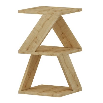 Βοηθητικό τραπεζάκι ALBENI 50x30 cm καφέ