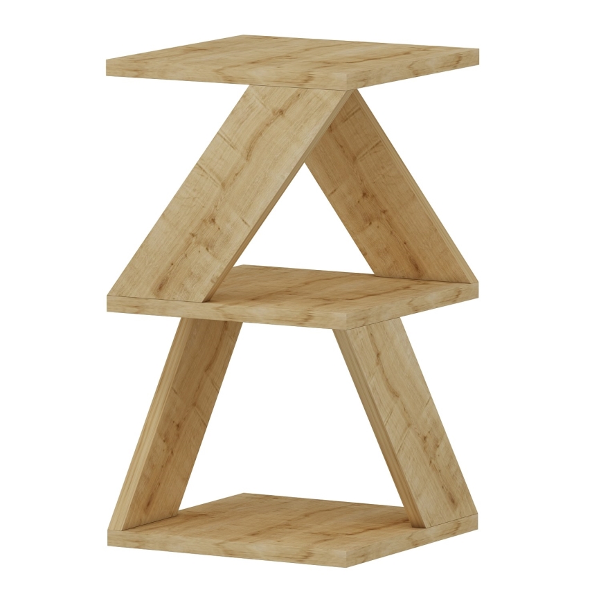 Βοηθητικό τραπεζάκι ALBENI 50x30 cm καφέ