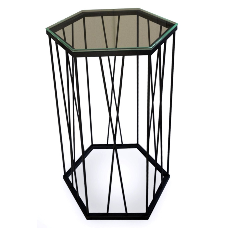 Βοηθητικό τραπεζάκι CETRUS 62x40 cm μαύρο